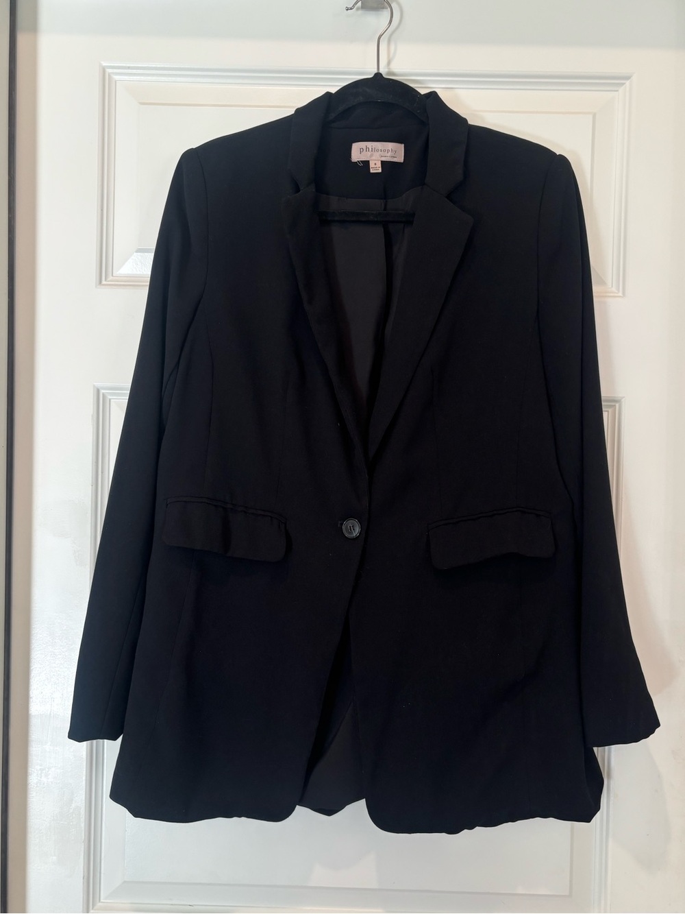 Philosophy Black Tailored Blazer